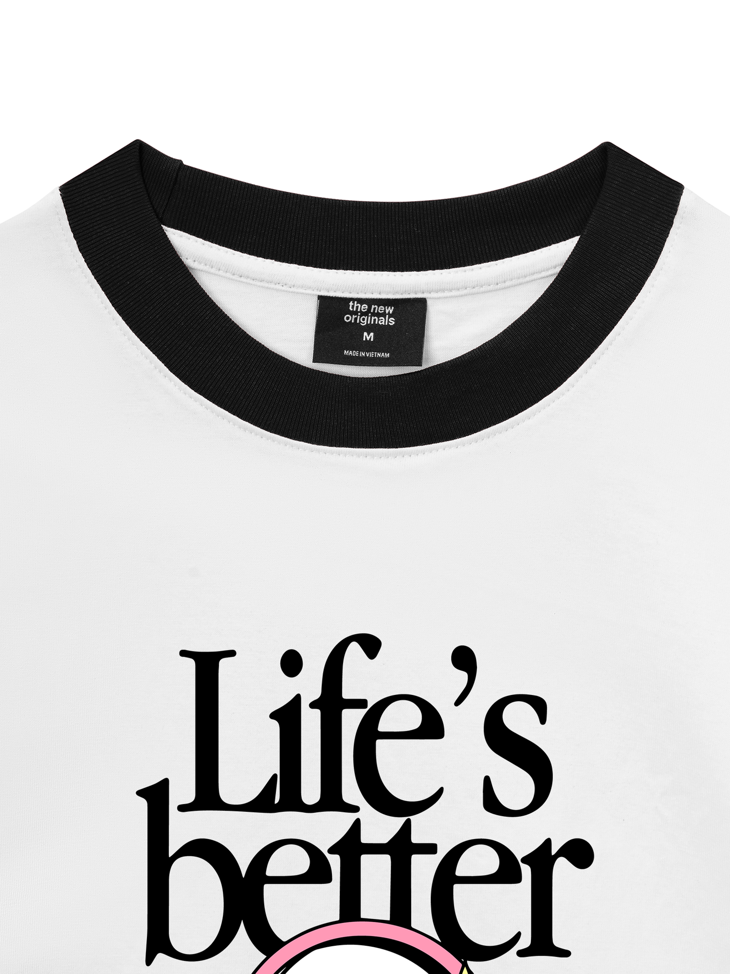 Áo Thun Ringer Relaxed Fit Life_s Better With Music