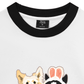 Áo Thun Ringer Relaxed Fit Animal Mood Bestie Puppy And Meow