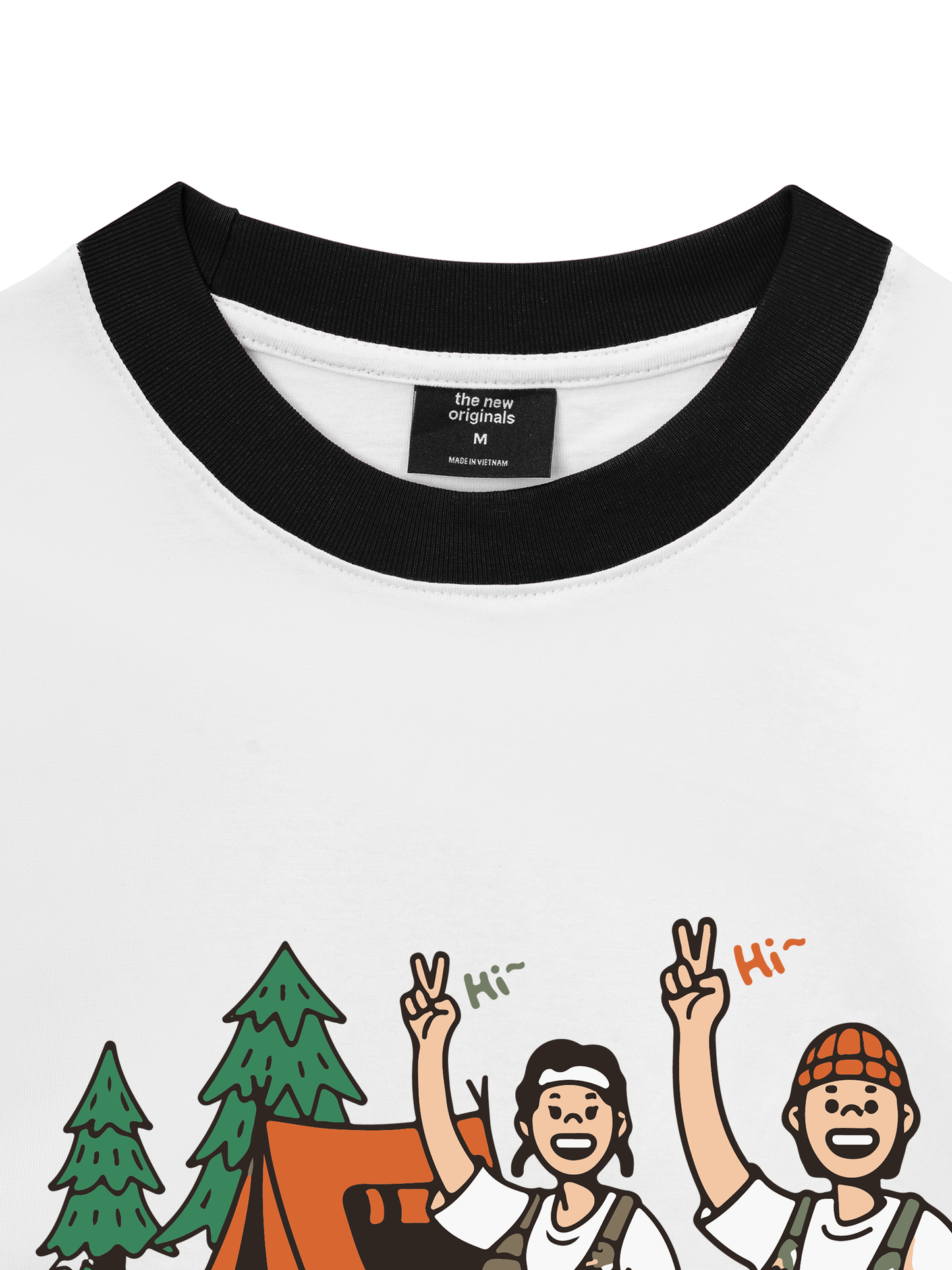 Áo Thun Ringer Relaxed Fit Go Camping