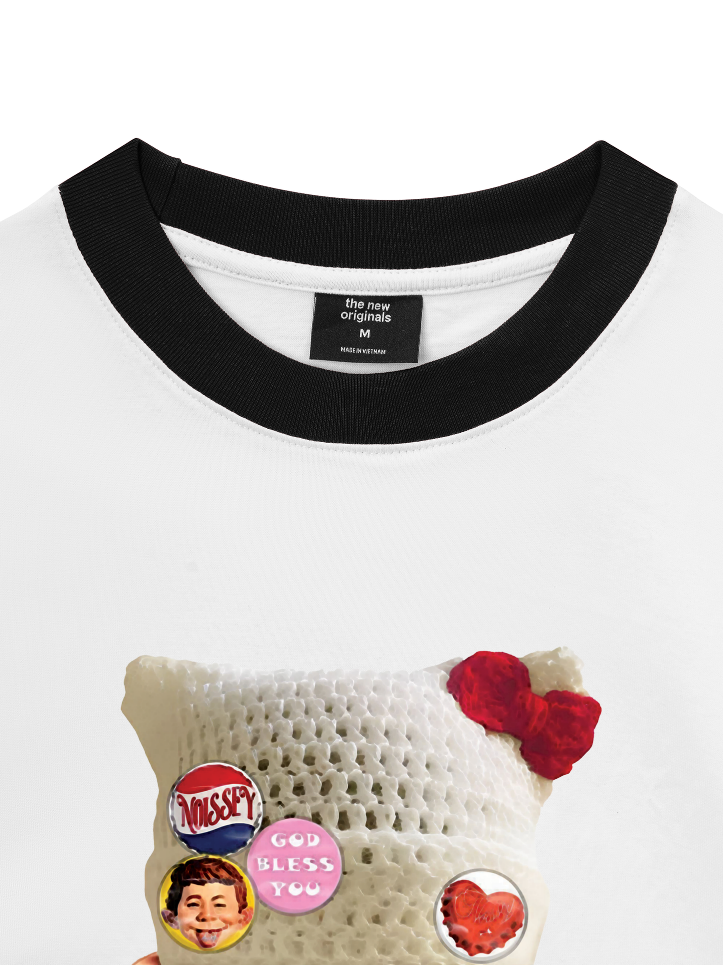 Áo Thun Ringer Relaxed Fit Badge DIY_ bad boy_s woolen hat
