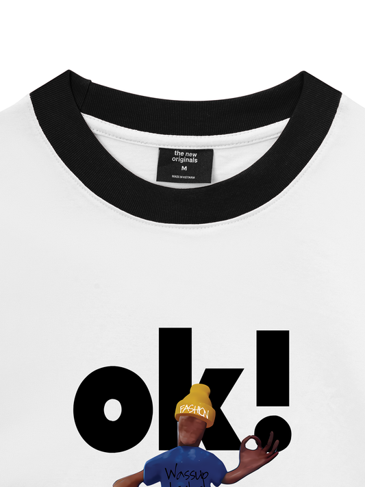 Áo Thun Ringer Relaxed Fit Weekend OK Skate