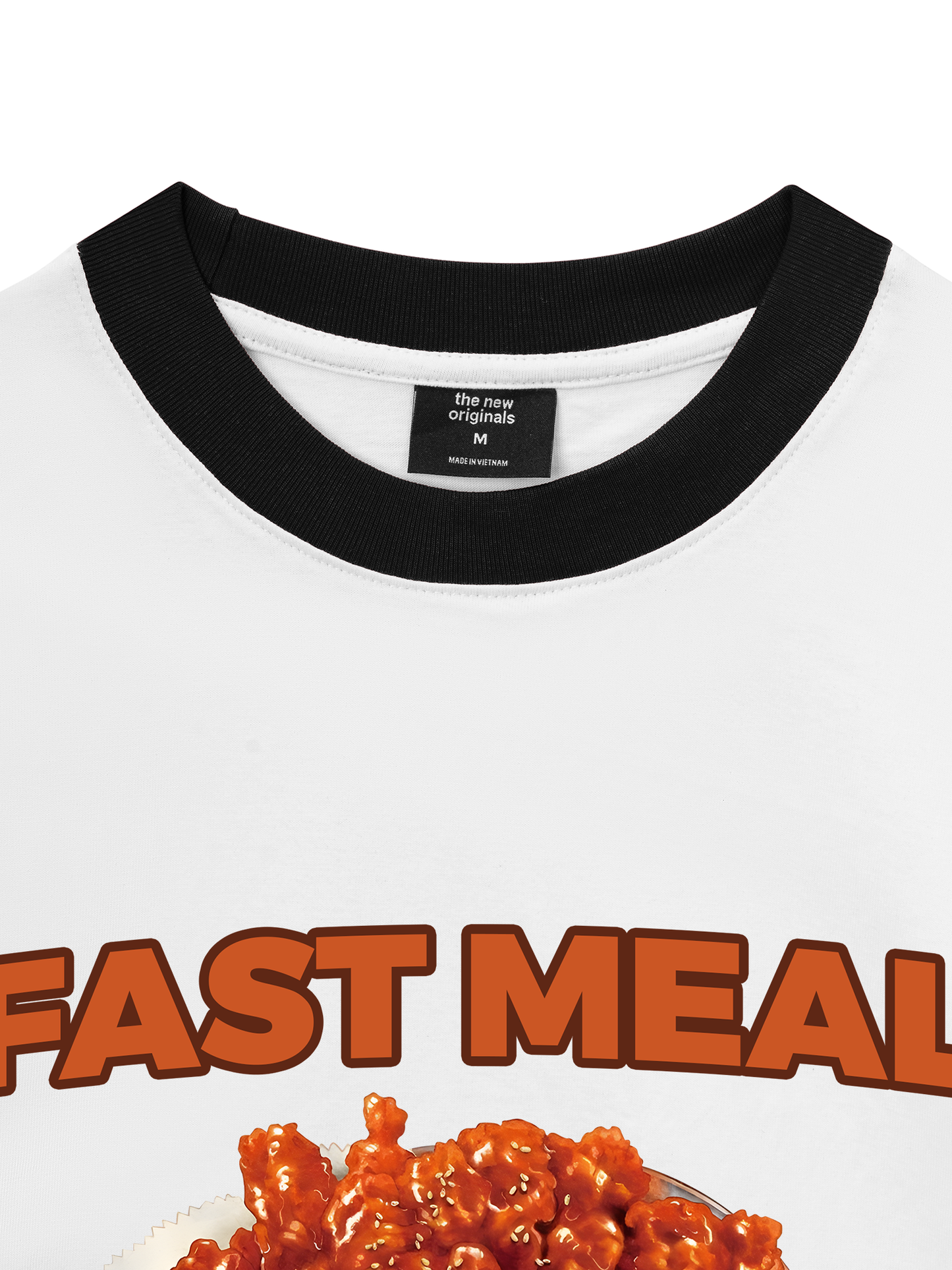 Áo Thun Ringer Relaxed Fit Foody Fast Meal