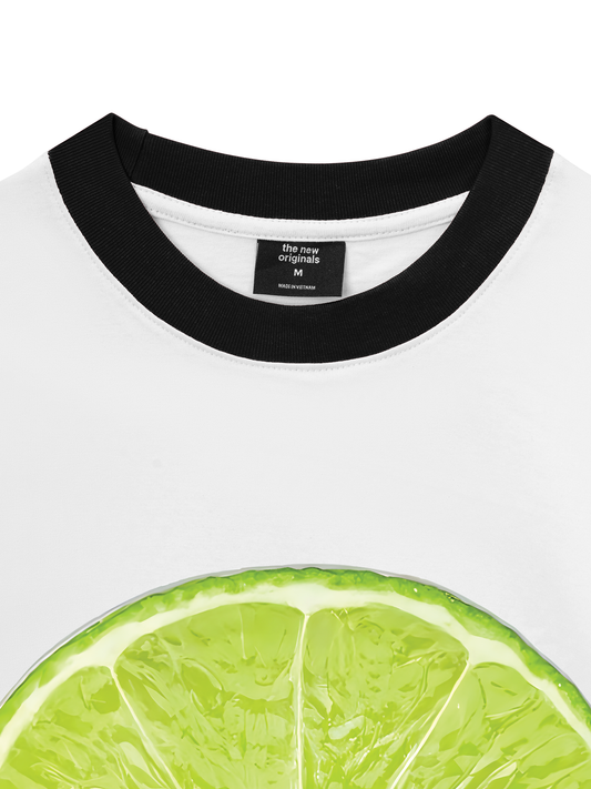 Áo Thun Ringer Relaxed Fit Summer Vibes Lemon