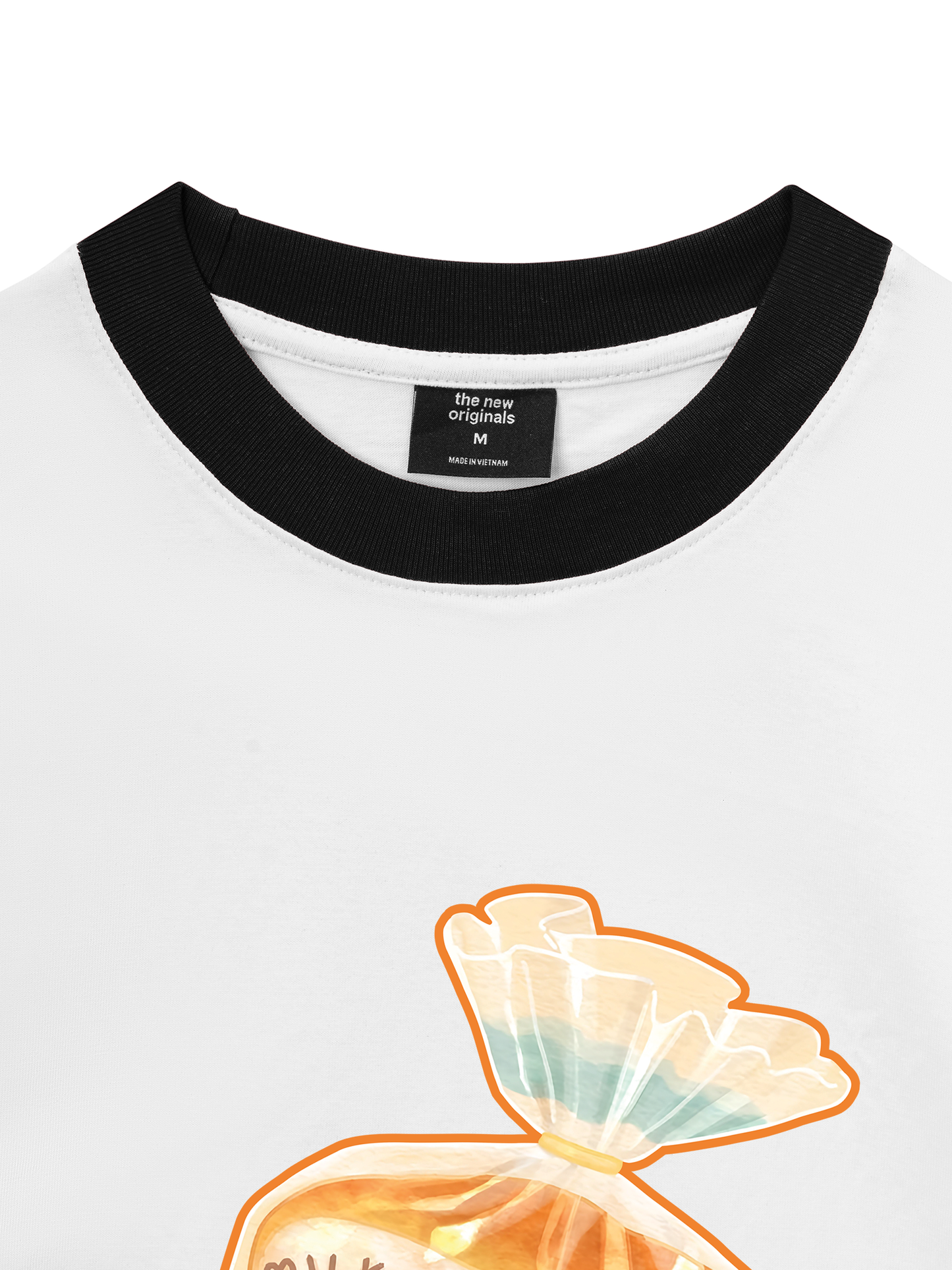Áo Thun Ringer Relaxed Fit Milk Bread