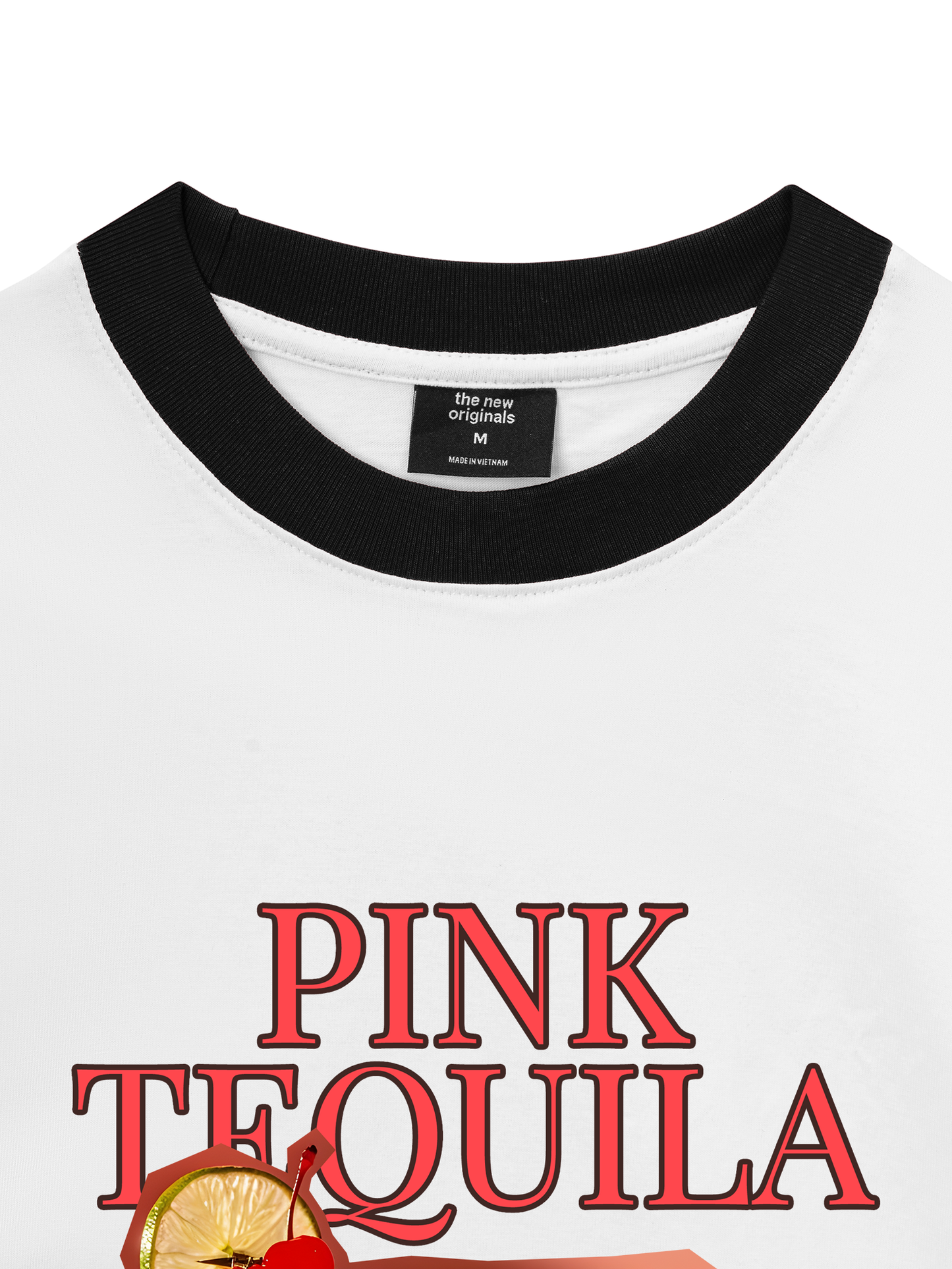 Áo Thun Ringer Relaxed Fit Fresh Pink Tequila
