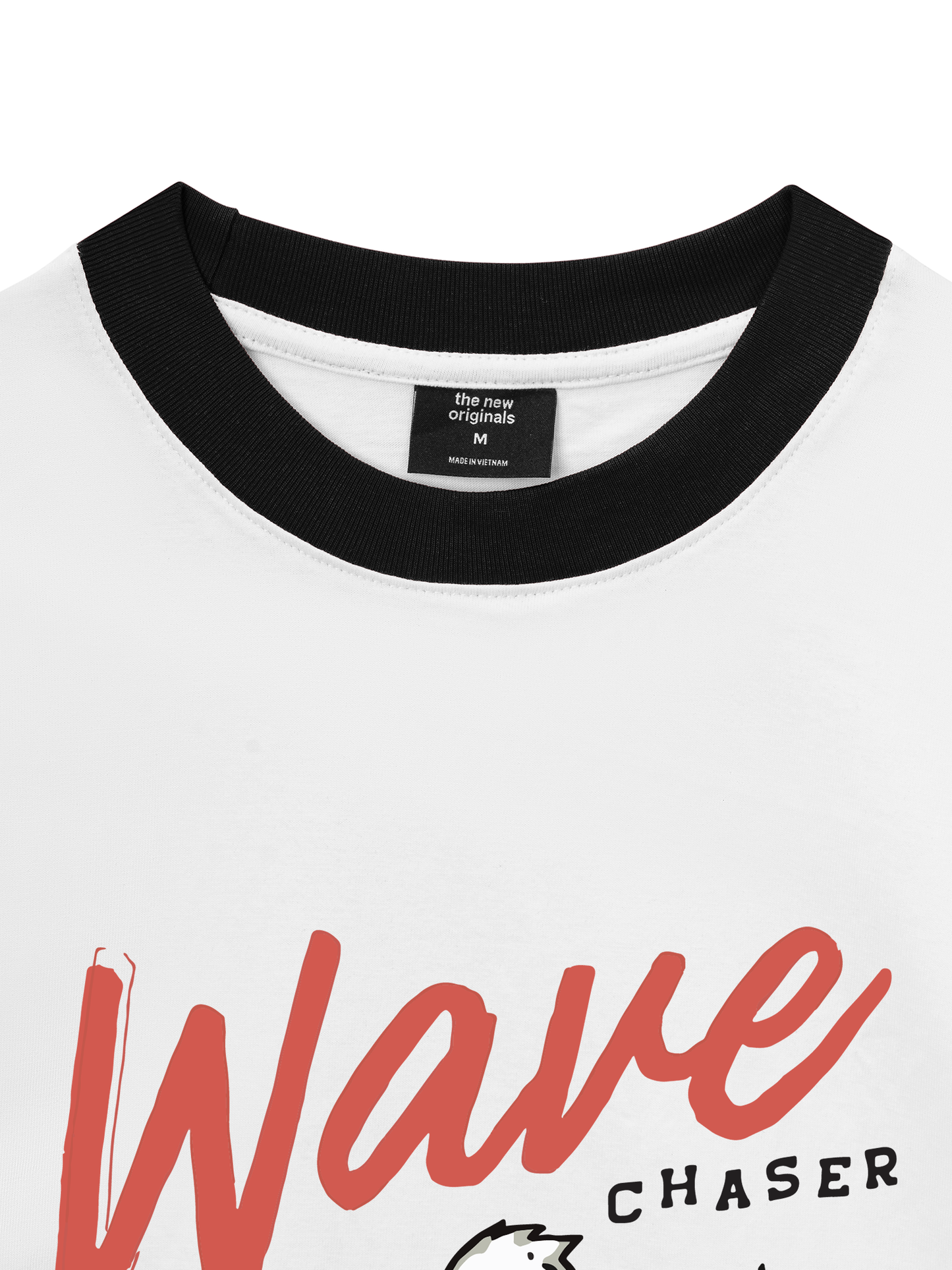 Áo Thun Ringer Relaxed Fit Ocean Duck Waves