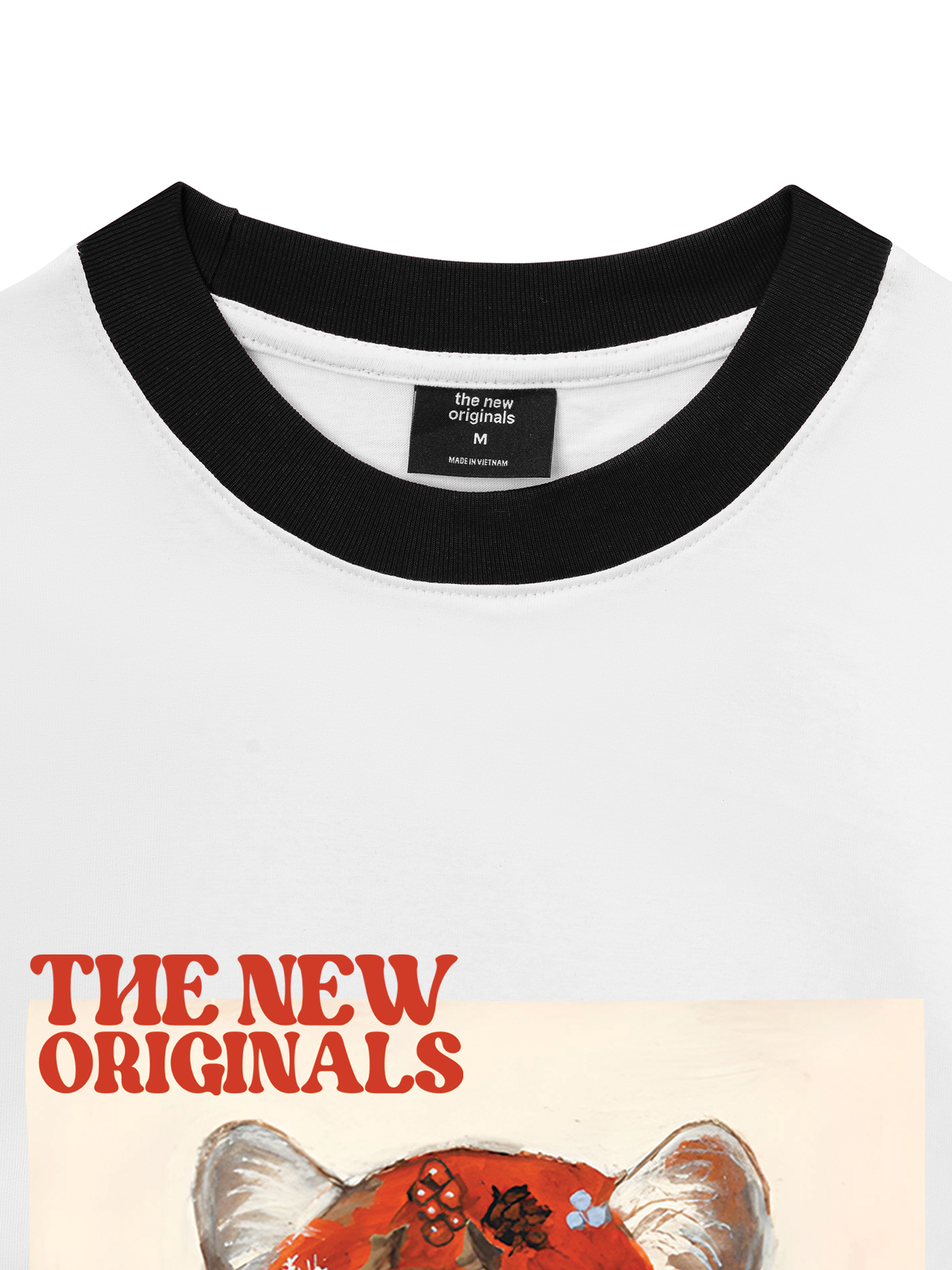 Áo Thun Ringer Relaxed Fit Muse Cat