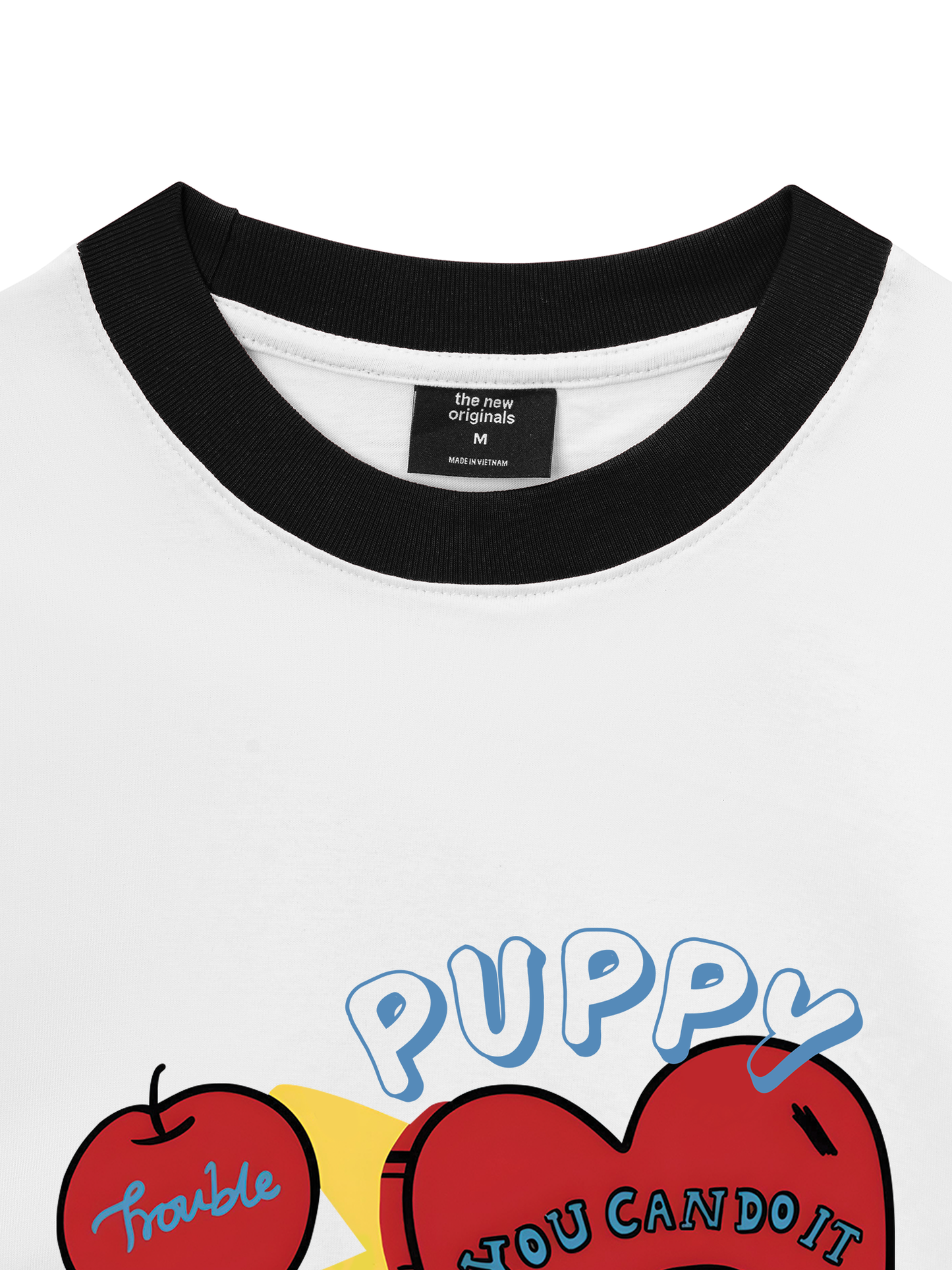 Áo Thun Ringer Relaxed Fit Puppy You Can Do It