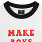 Áo Thun Ringer Relaxed Fit Make boys cry