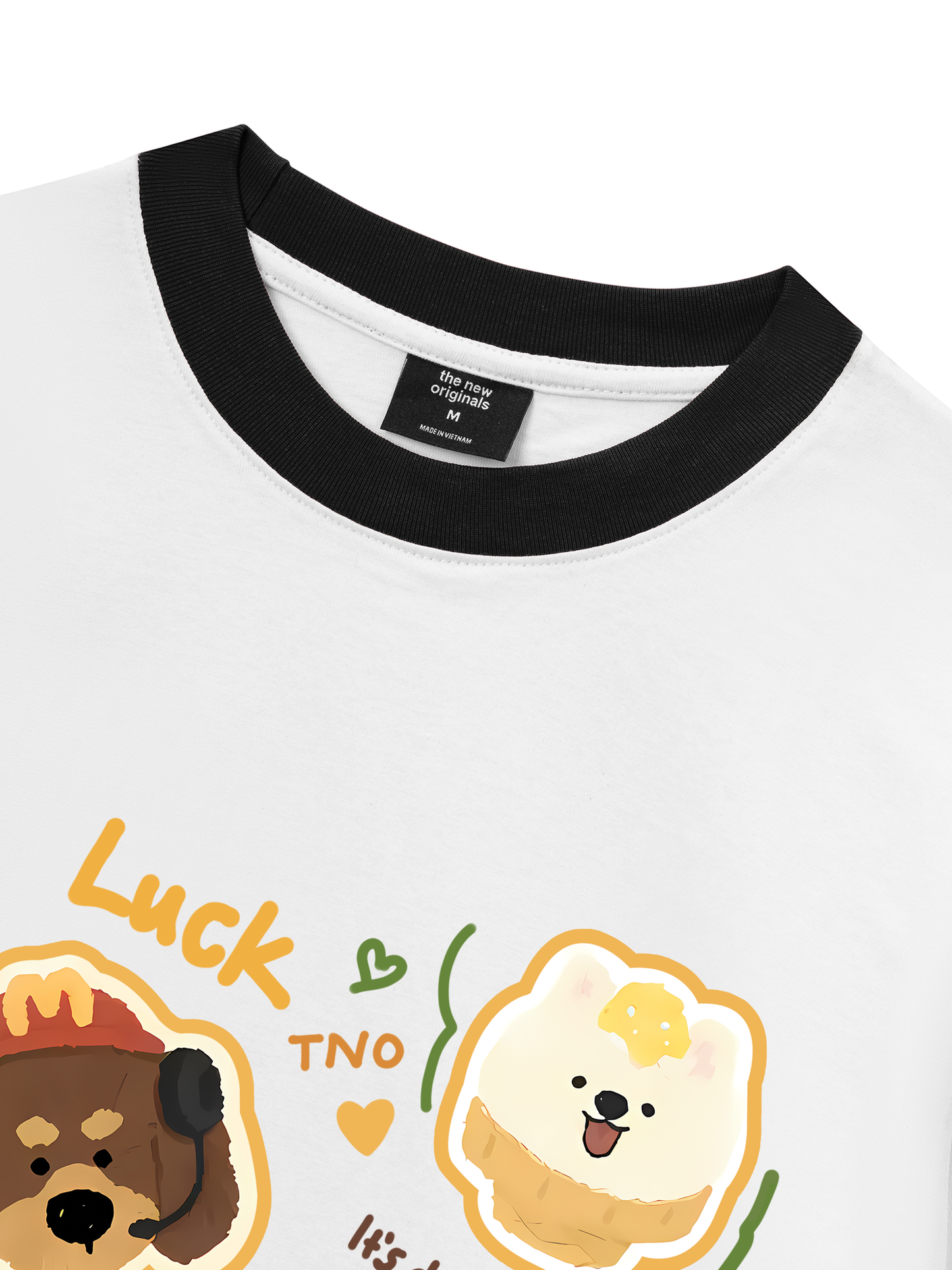 Áo Thun Ringer Relaxed Fit Sweet Pastry Cute Humburger