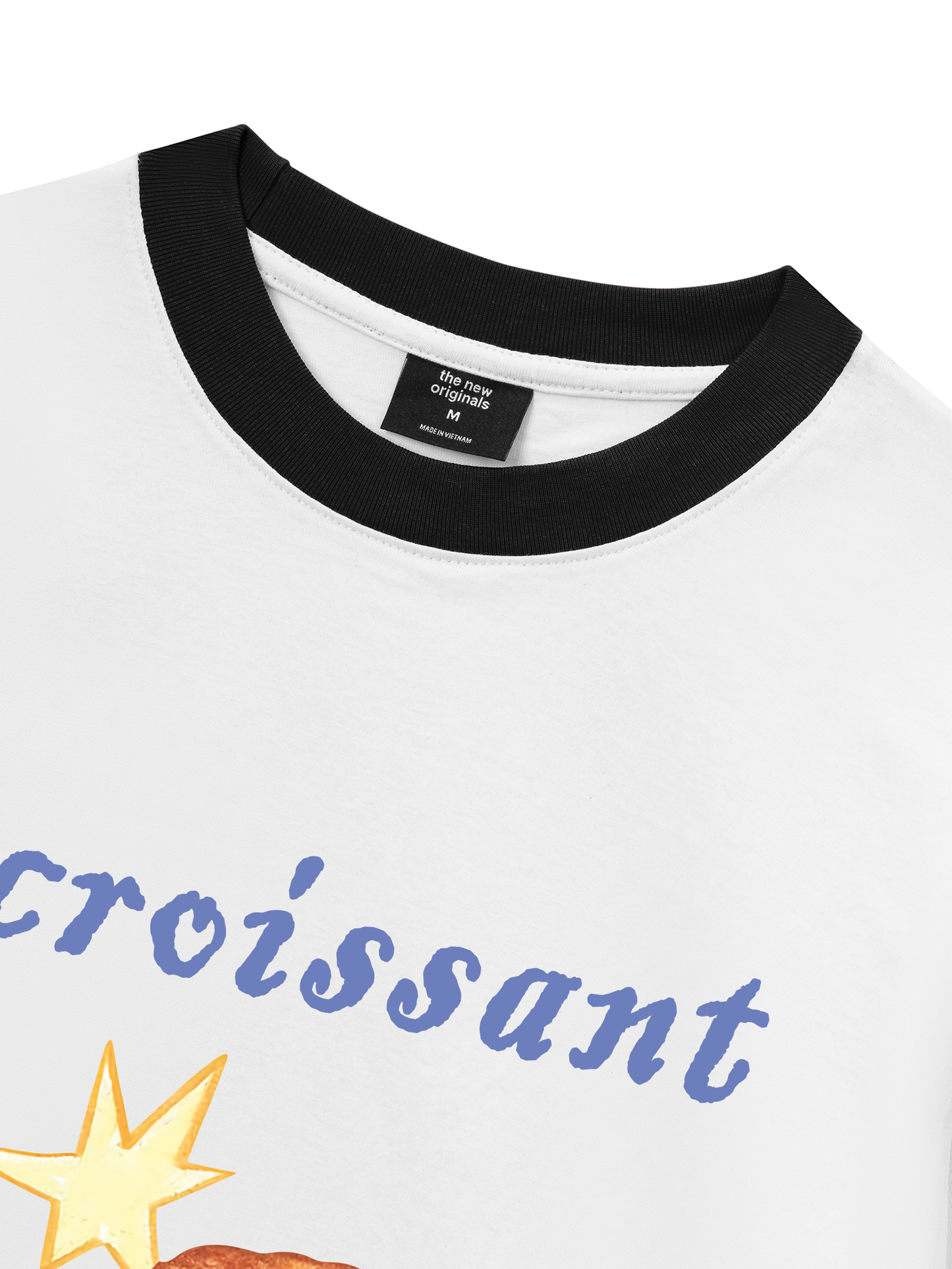 Áo Thun Ringer Relaxed Fit Croissant