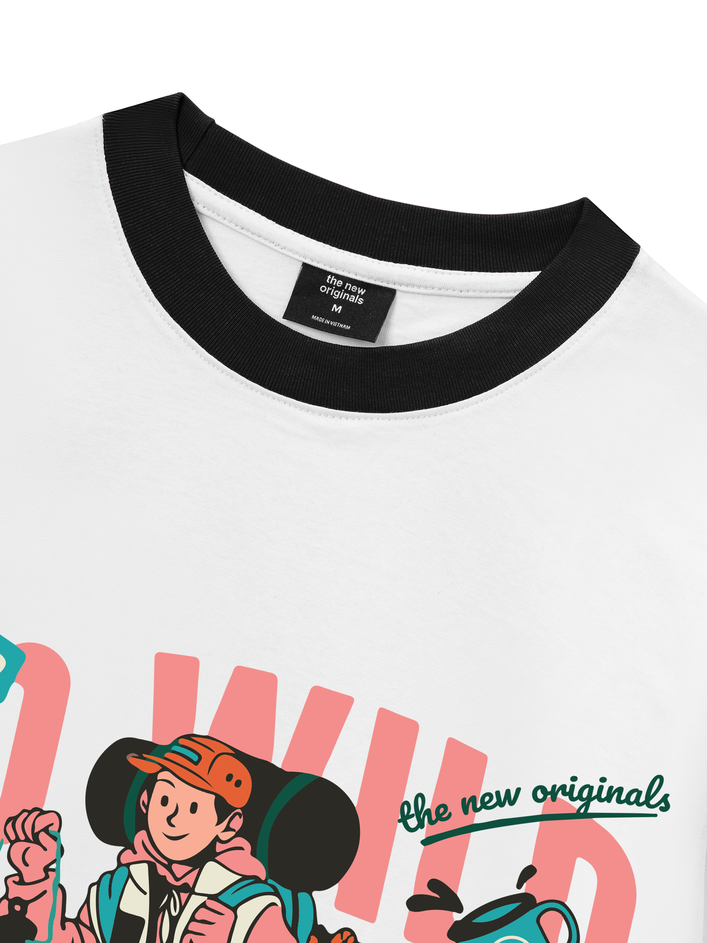 Áo Thun Ringer Relaxed Fit Go Wild Take A Hike