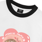 Áo Thun Ringer Relaxed Fit Flower Cat