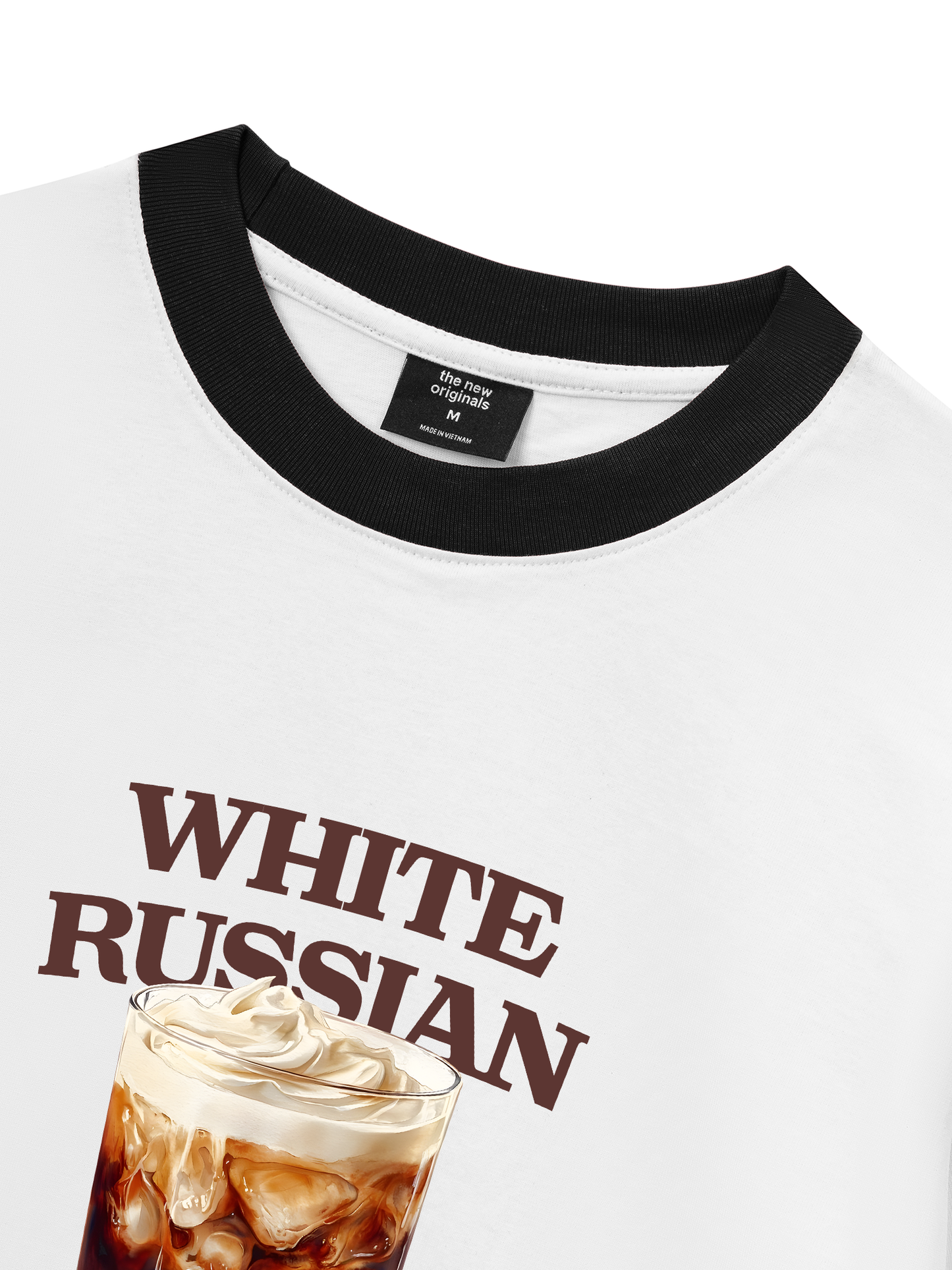 Áo Thun Ringer Relaxed Fit Fresh White Russian