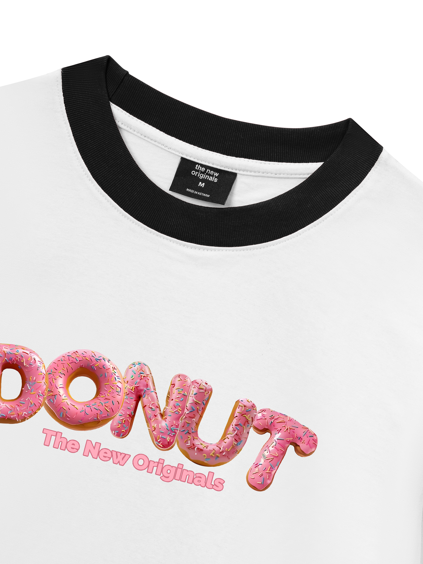 Áo Thun Ringer Relaxed Fit Foody Donut Sprinkles
