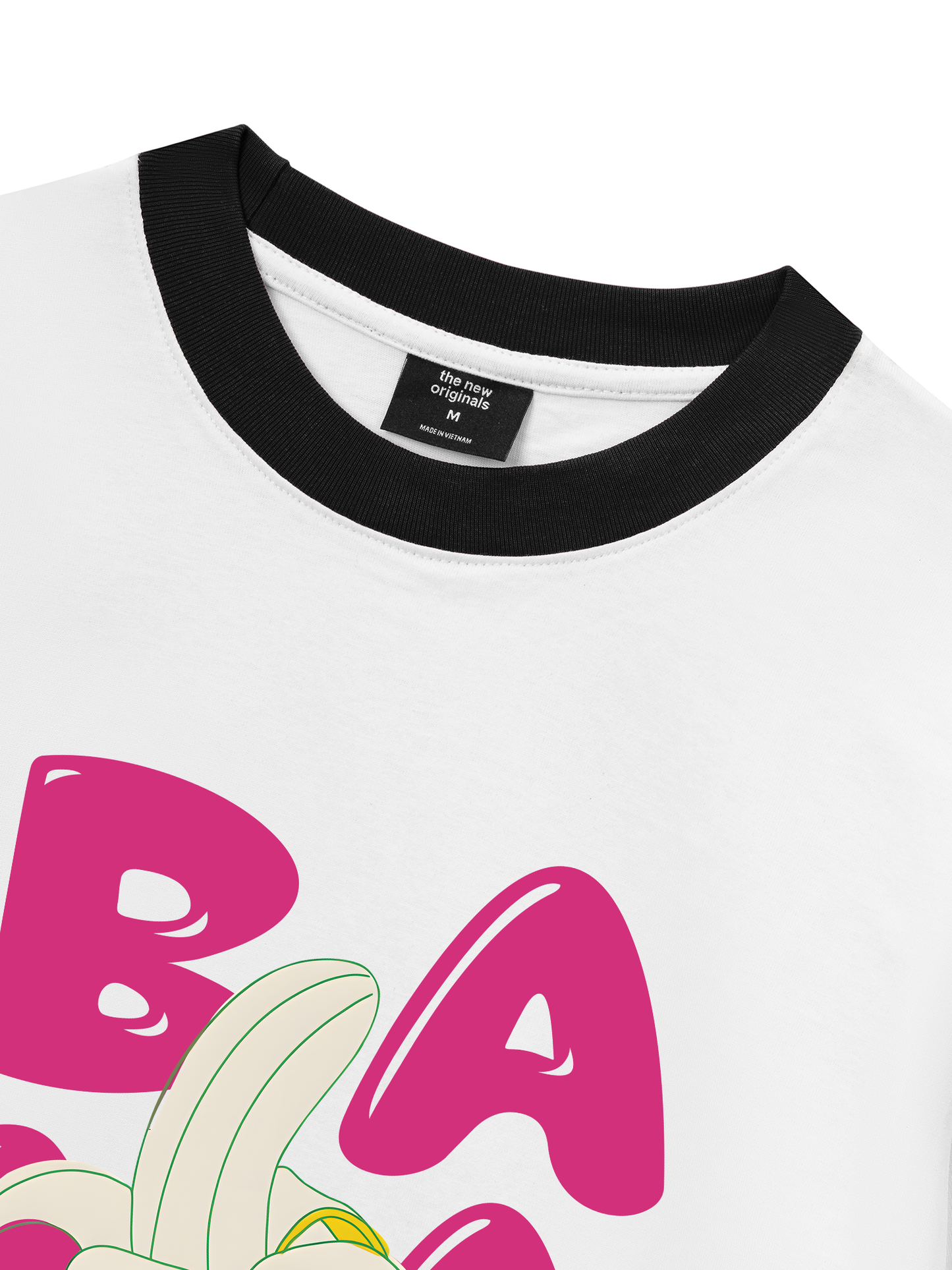 Áo Thun Ringer Relaxed Fit Suummer Vibes Cute Banana