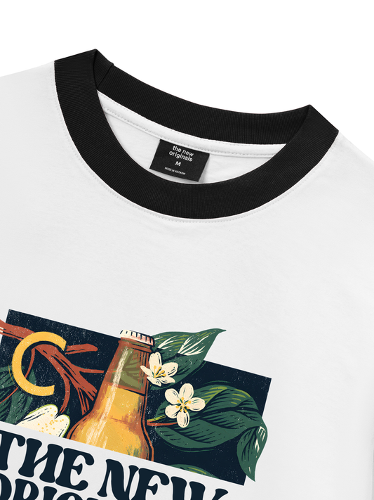 Áo Thun Ringer Relaxed Fit Pear Cinder