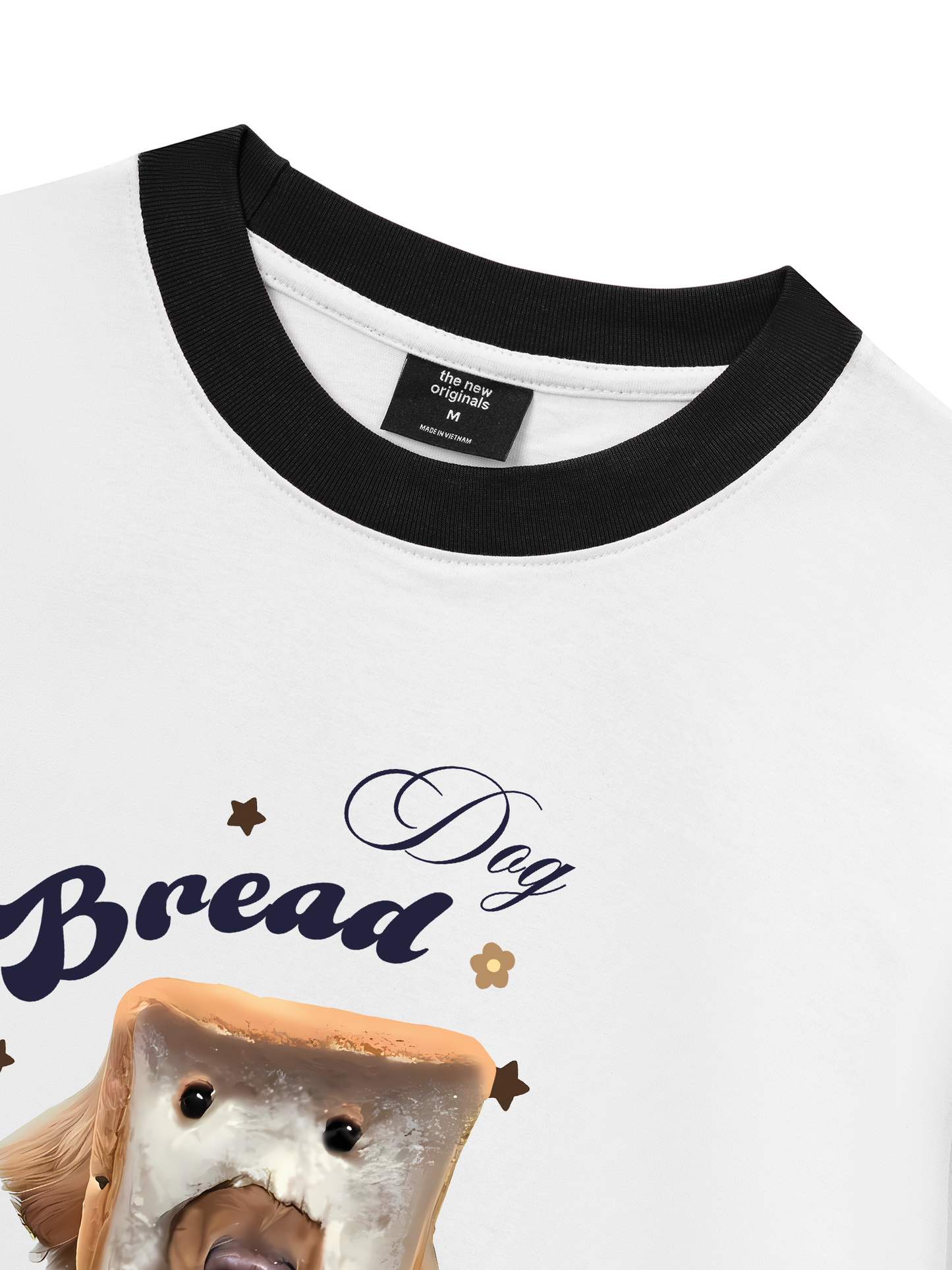 Áo Thun Ringer Relaxed Fit Sweet Pastry Bread Dog