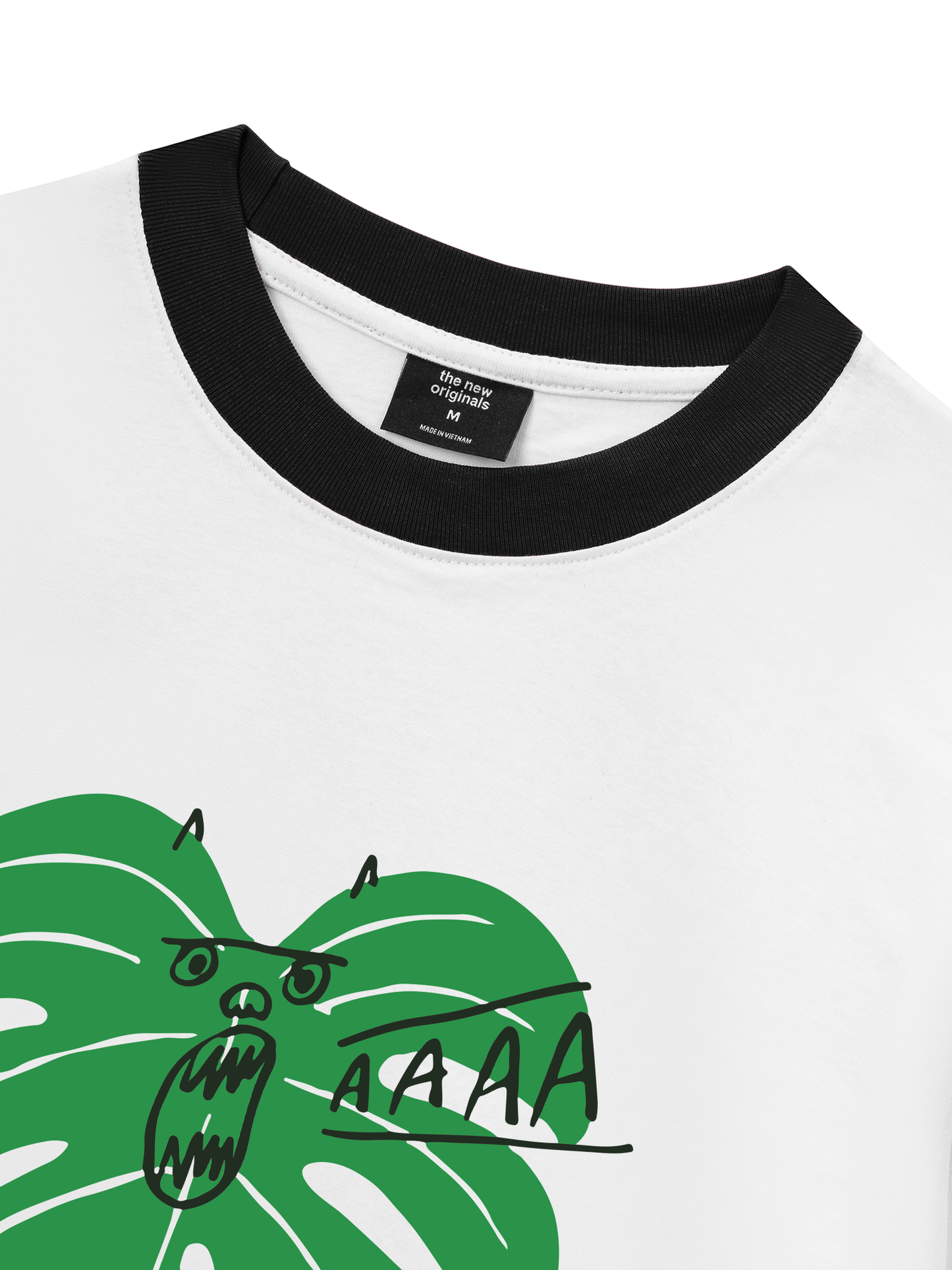 Áo Thun Ringer Relaxed Fit Tropical Monsteraaaa