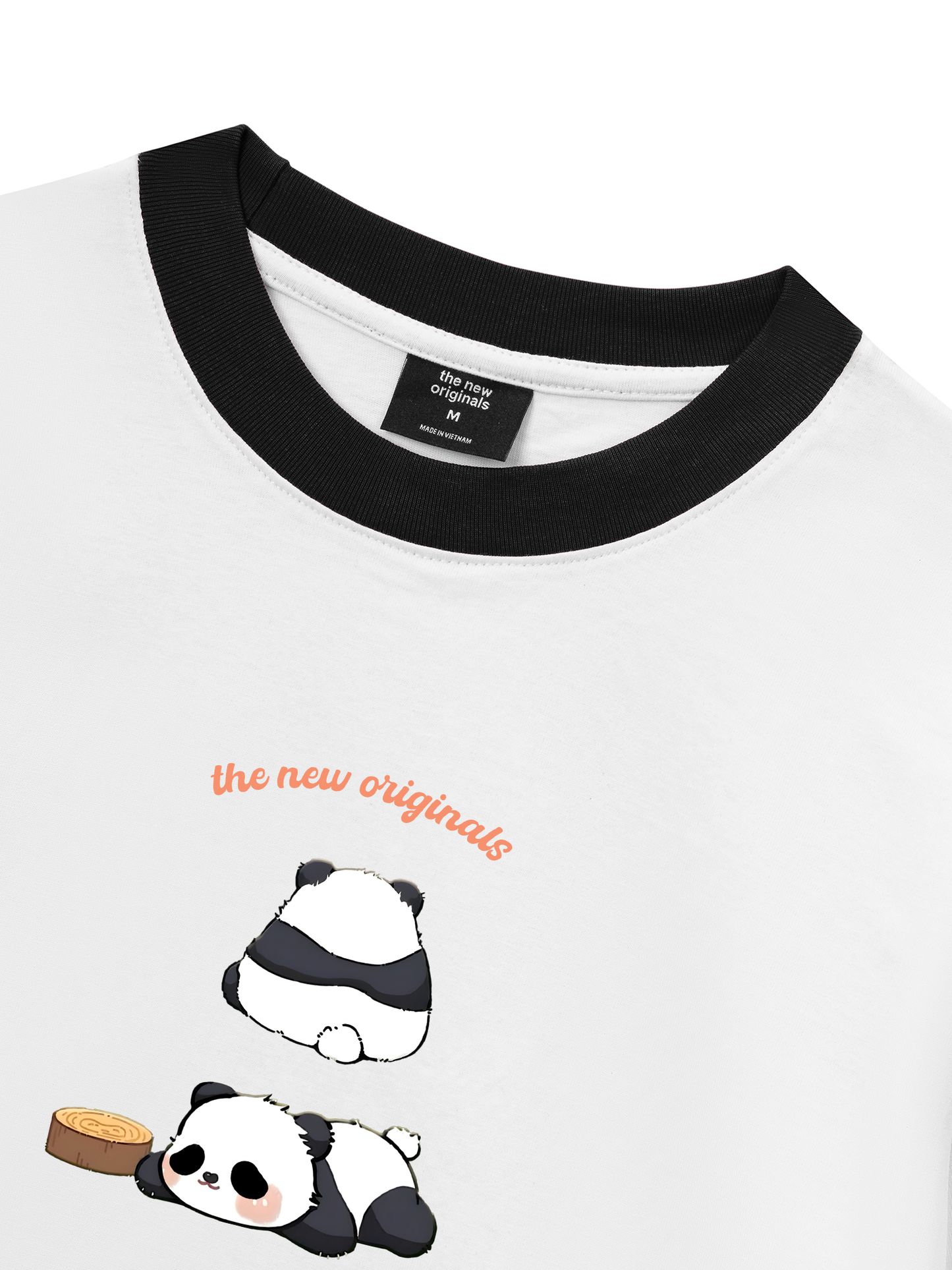 Áo Thun Ringer Relaxed Fit Panda Moooood