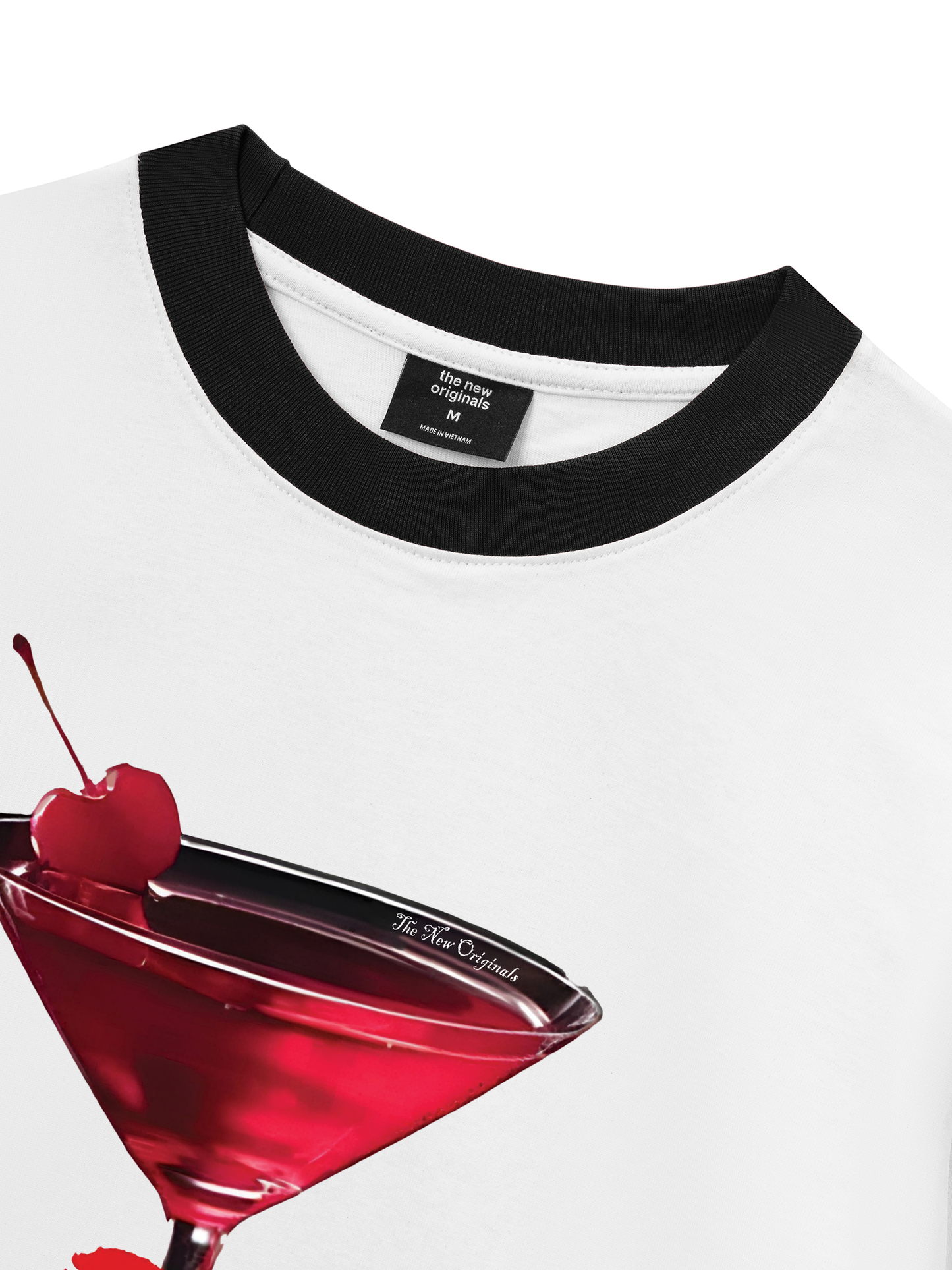 Áo Thun Ringer Relaxed Fit Seductive Night Cherry Goblet