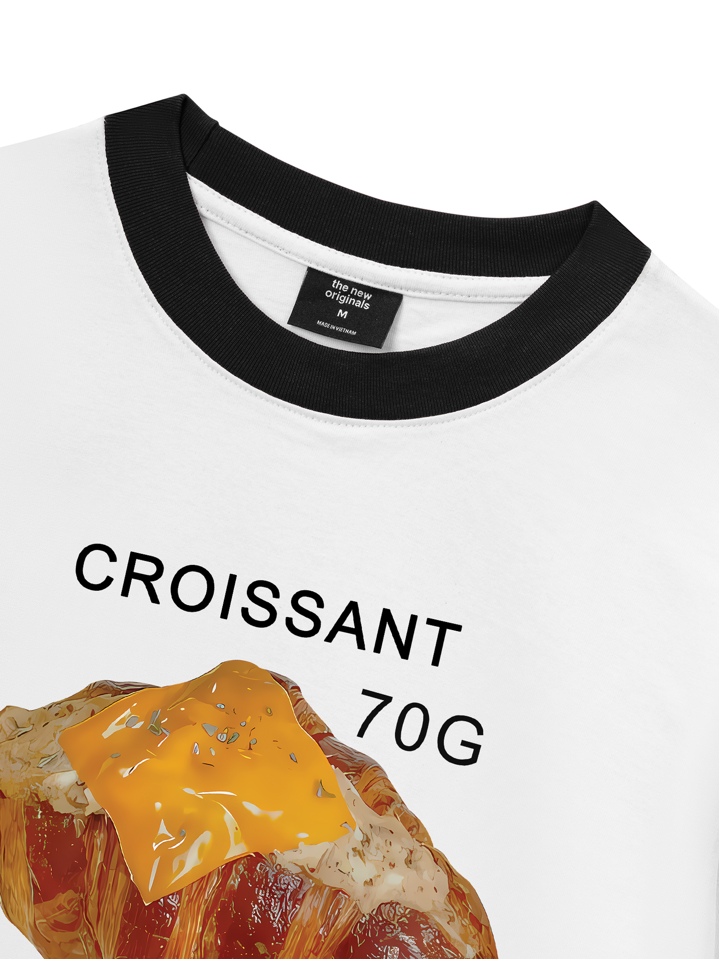 Áo Thun Ringer Relaxed Fit Sweet Pastry Croisant