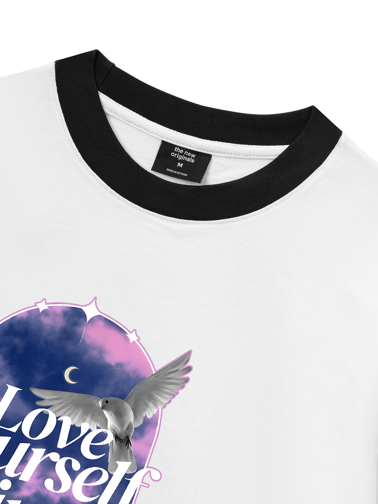 Áo Thun Ringer Relaxed Fit Love Yourself First