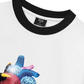 Áo Thun Ringer Relaxed Fit - Handheld colorful rhinestone art heart