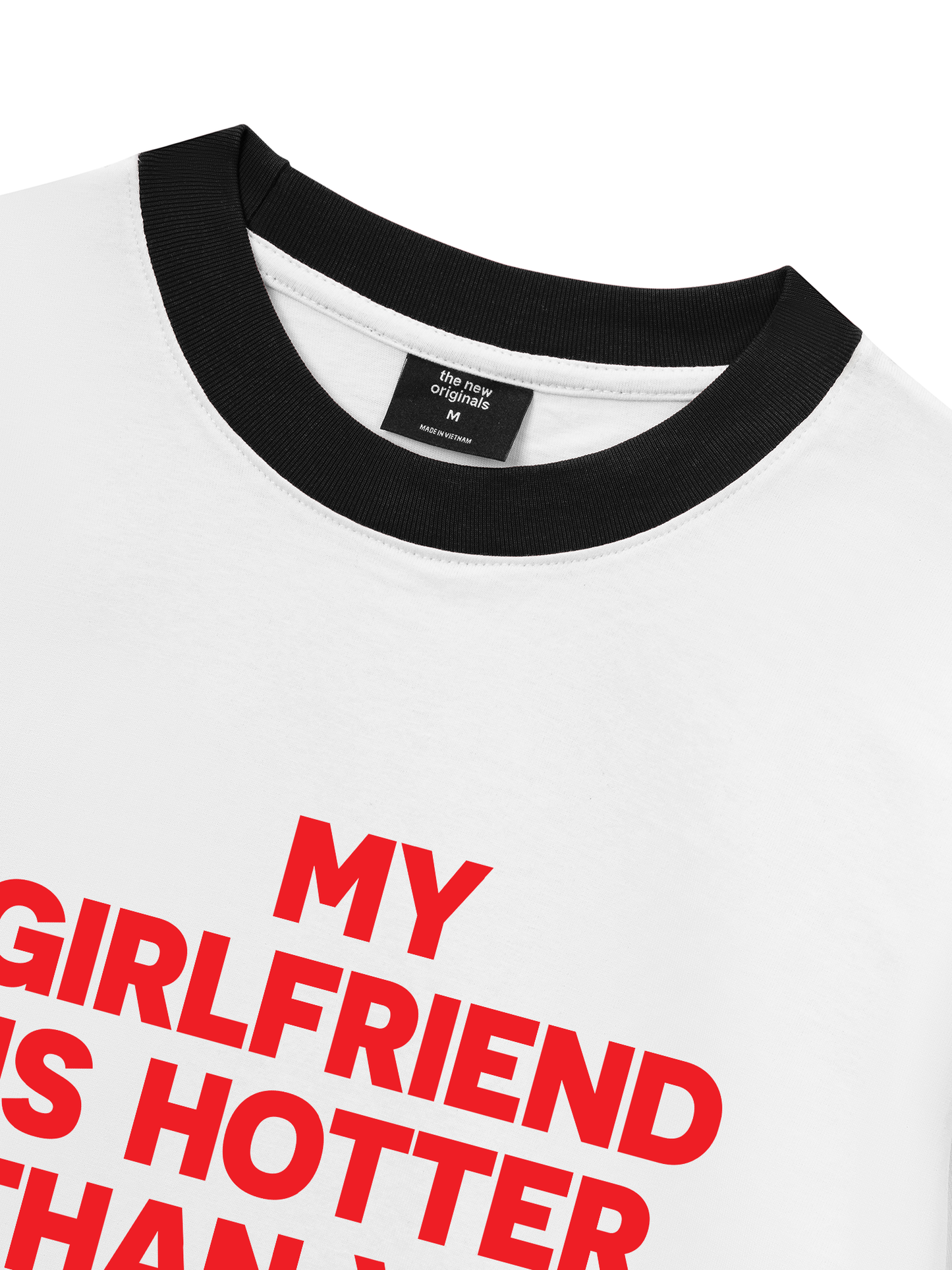 Áo Thun Ringer Relaxed Fit Life Vibe My Girlfriend