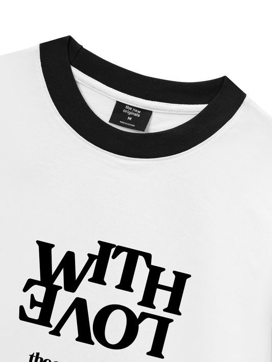 Áo Thun Ringer Relaxed Fit Life Vibe With Love