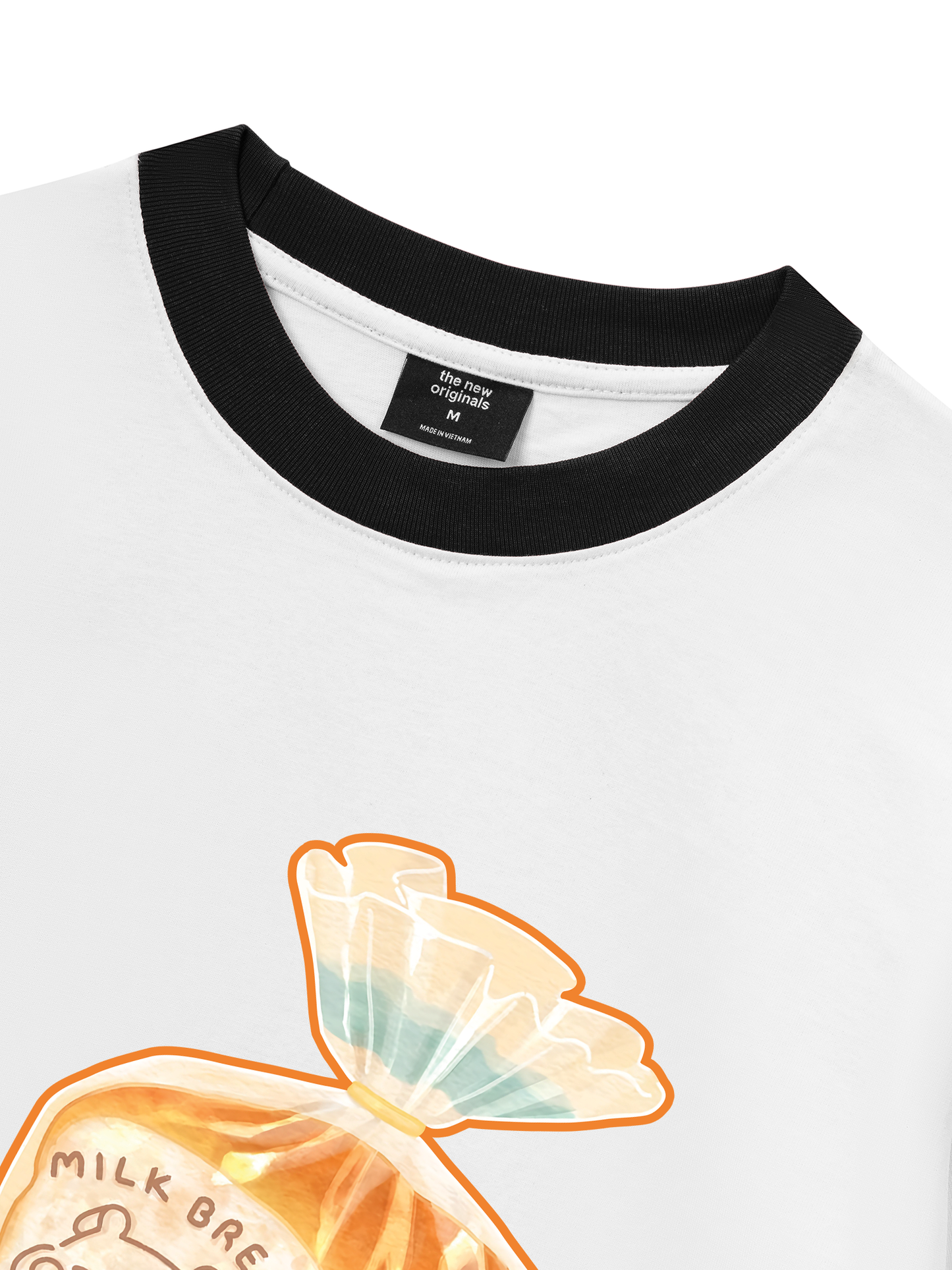 Áo Thun Ringer Relaxed Fit Milk Bread