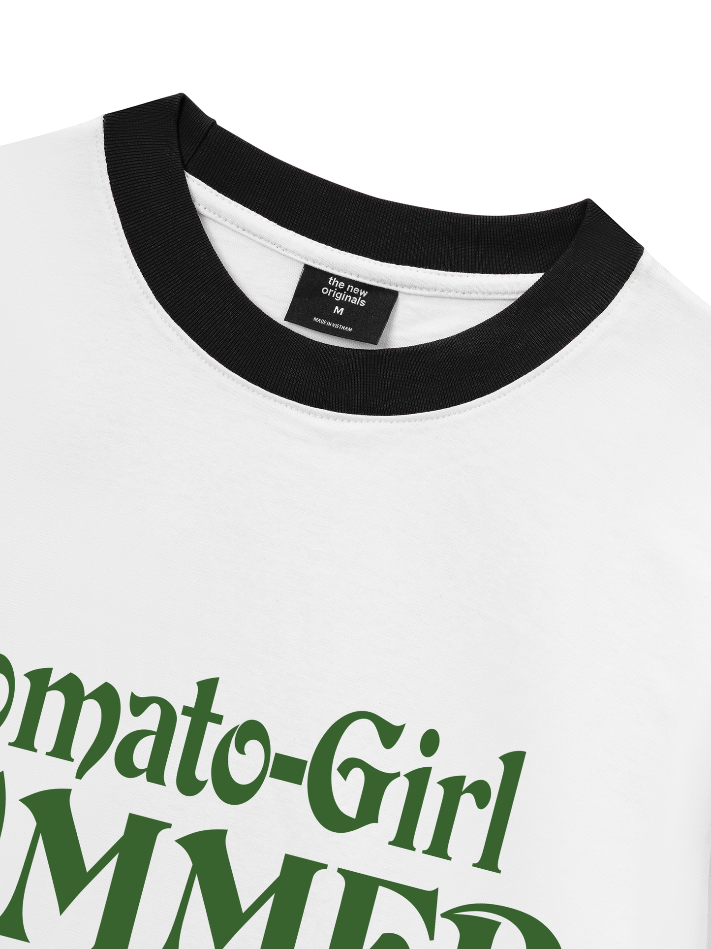 Áo Thun Ringer Relaxed Fit Suummer Vibes Tomato Girl