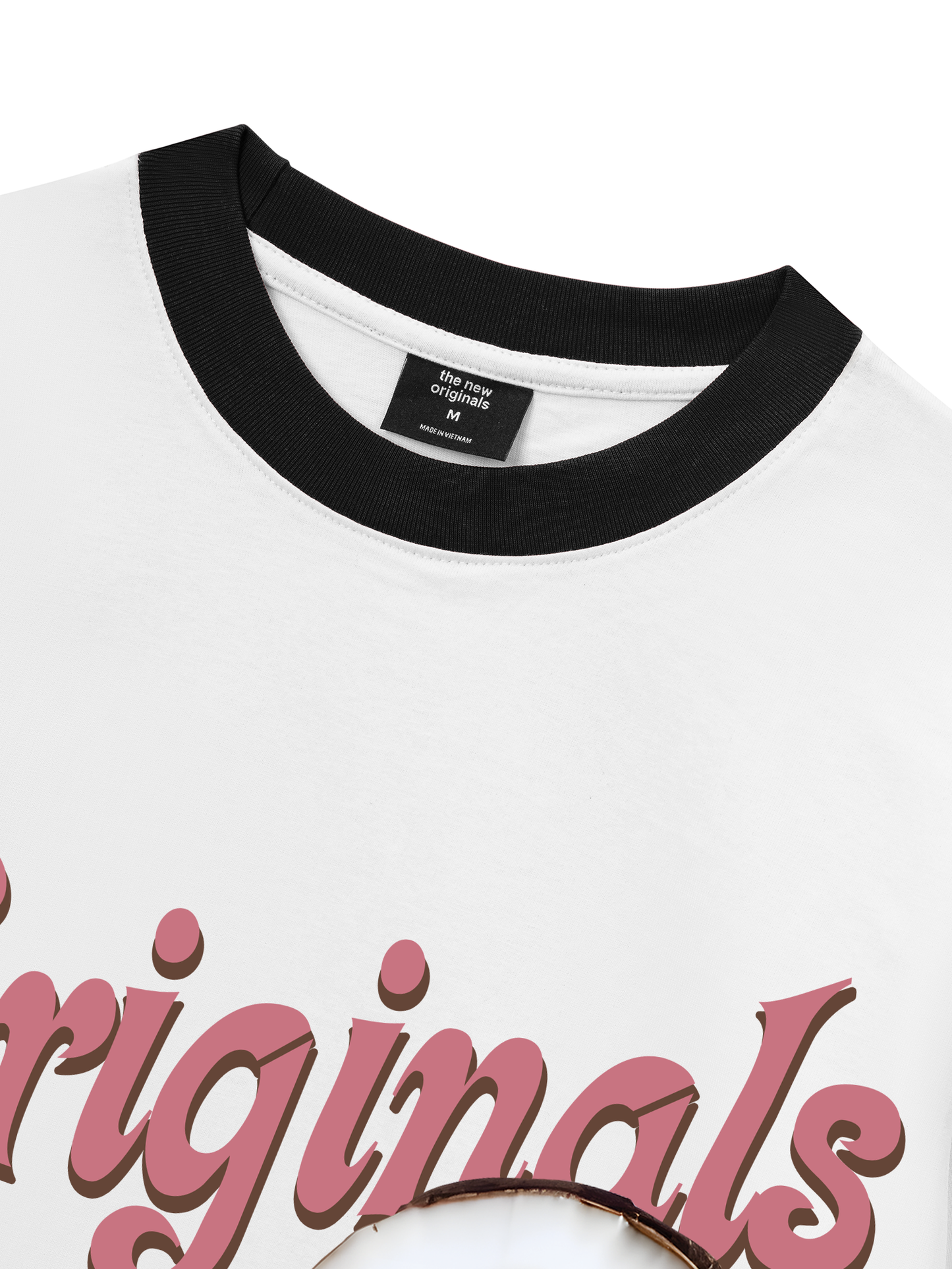 Áo Thun Ringer Relaxed Fit Summer Vibes Pink Girl Beachy