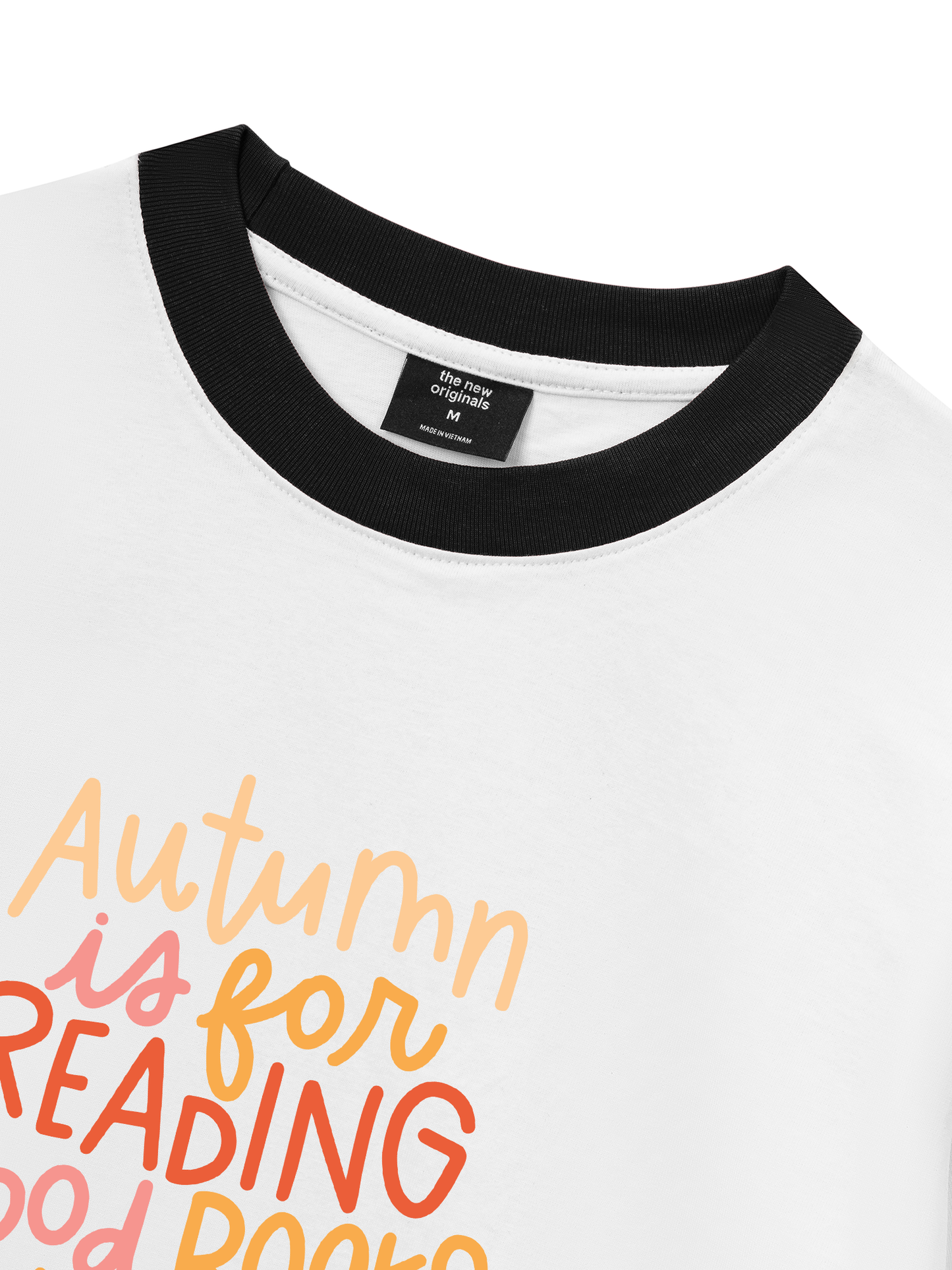 Áo Thun Ringer Relaxed Fit Autumn is For Reading Good Books