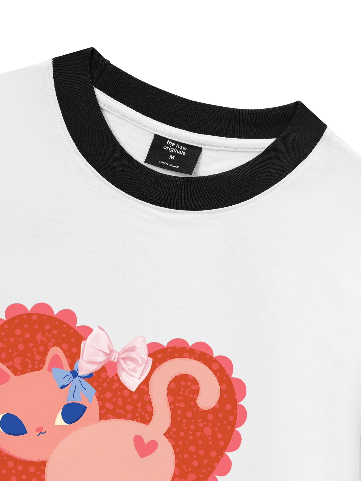 Áo Thun Ringer Relaxed Fit Kitten Kiss