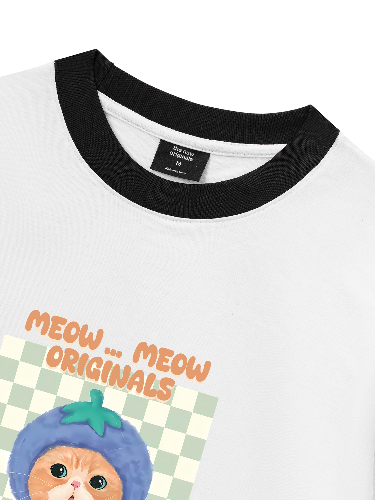 Áo Thun Ringer Relaxed Fit Animal Meow