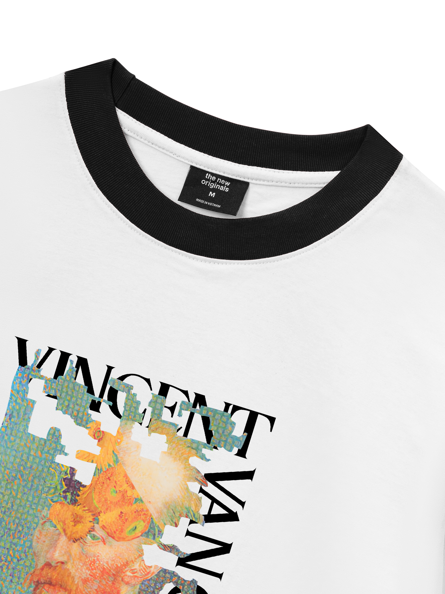 Áo Thun Ringer Relaxed Fit Puzzle Van Gogh