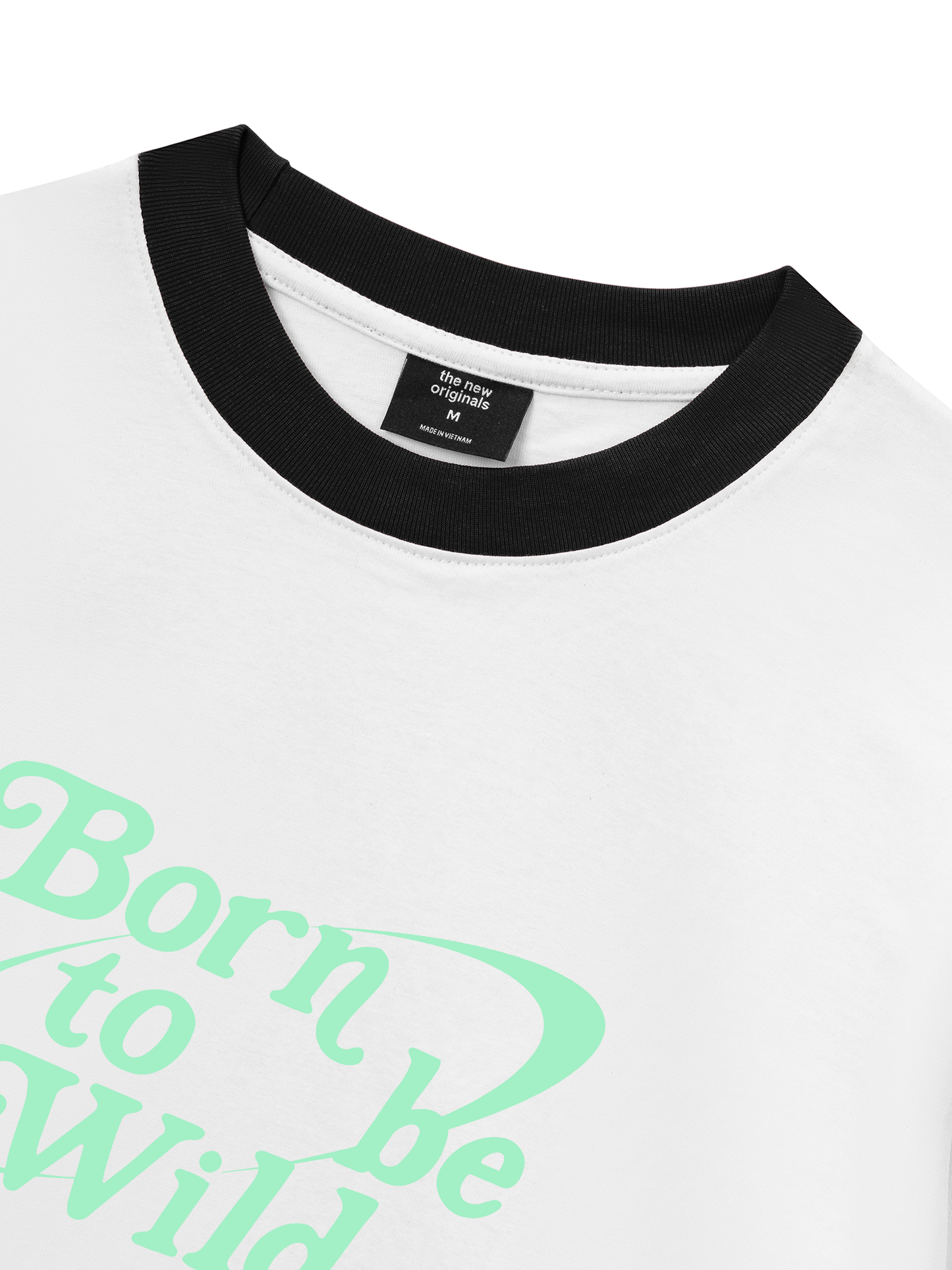 Áo Thun Ringer Relaxed Fit Born To Be Wild