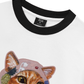Áo Thun Ringer Relaxed Fit Crazy Cat