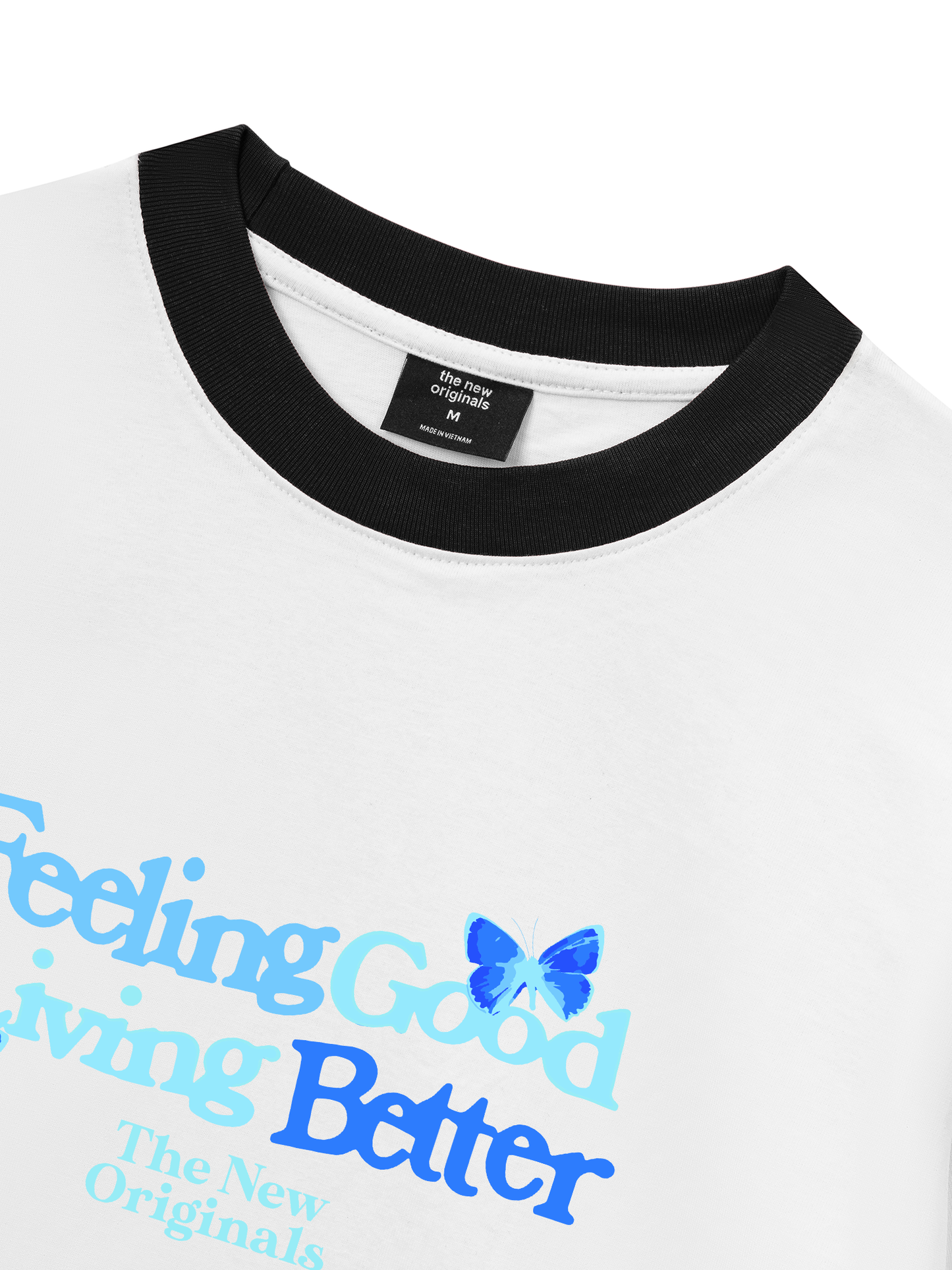 Áo Thun Ringer Relaxed Fit Be Bold Feeling Good Living Better