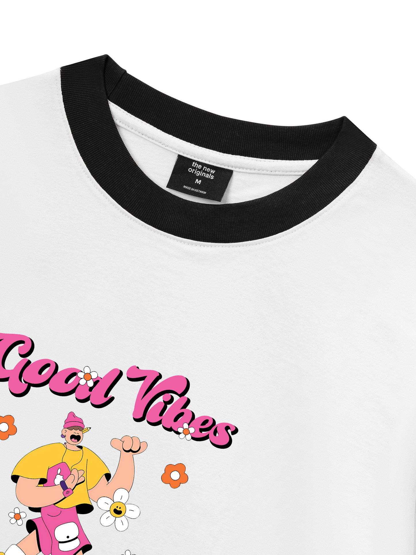Áo Thun Ringer Relaxed Fit Weekend Goog Vibes Only