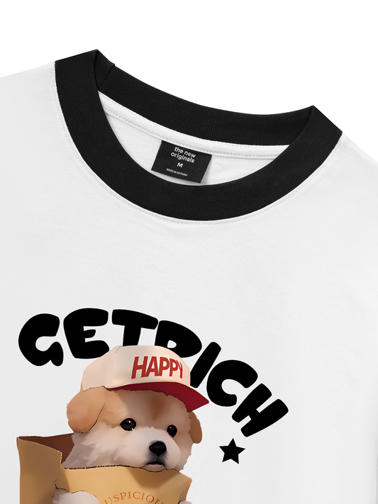 Áo Thun Ringer Relaxed Fit Animal Couple For Boy