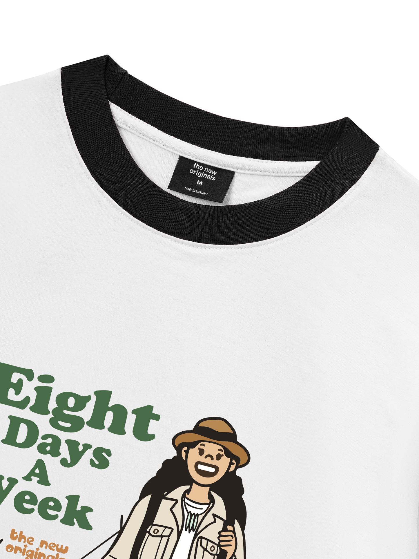 Áo Thun Ringer Relaxed Fit Eight Days A Week Girl