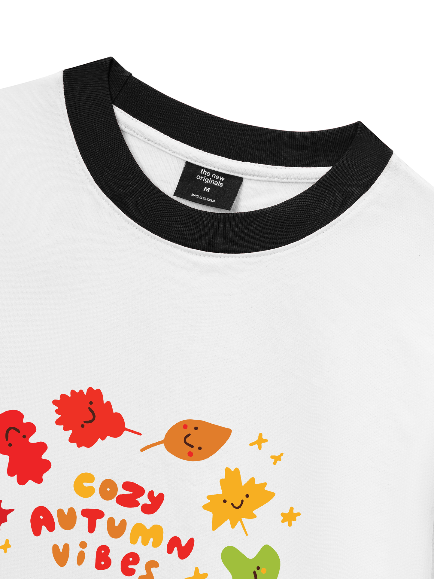 Áo Thun Ringer Relaxed Fit Autumn Cozy Autumn Vibes