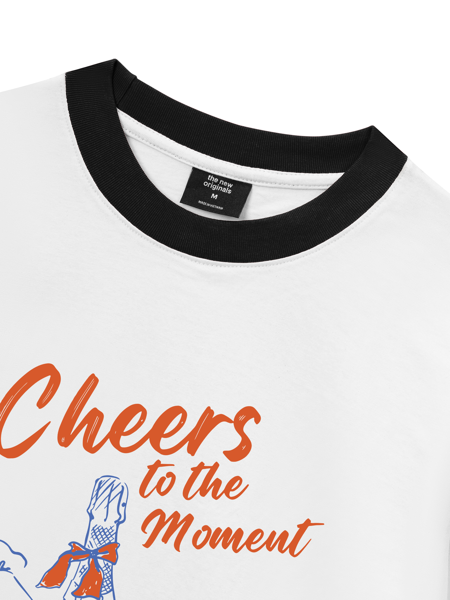 Áo Thun Ringer Relaxed Fit cheer to the moment
