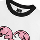 Áo Thun Ringer Relaxed Fit Meow Meow Heart