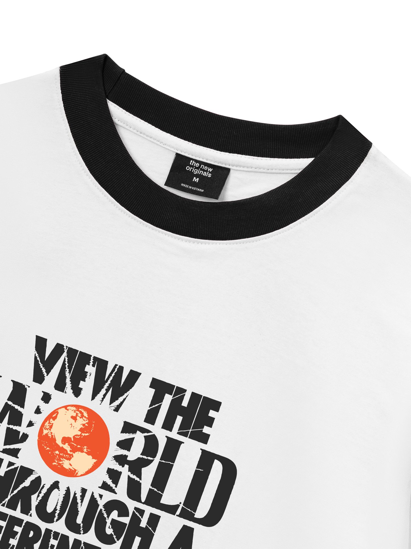 Áo Thun Ringer Relaxed Fit Be Bold View The World Through