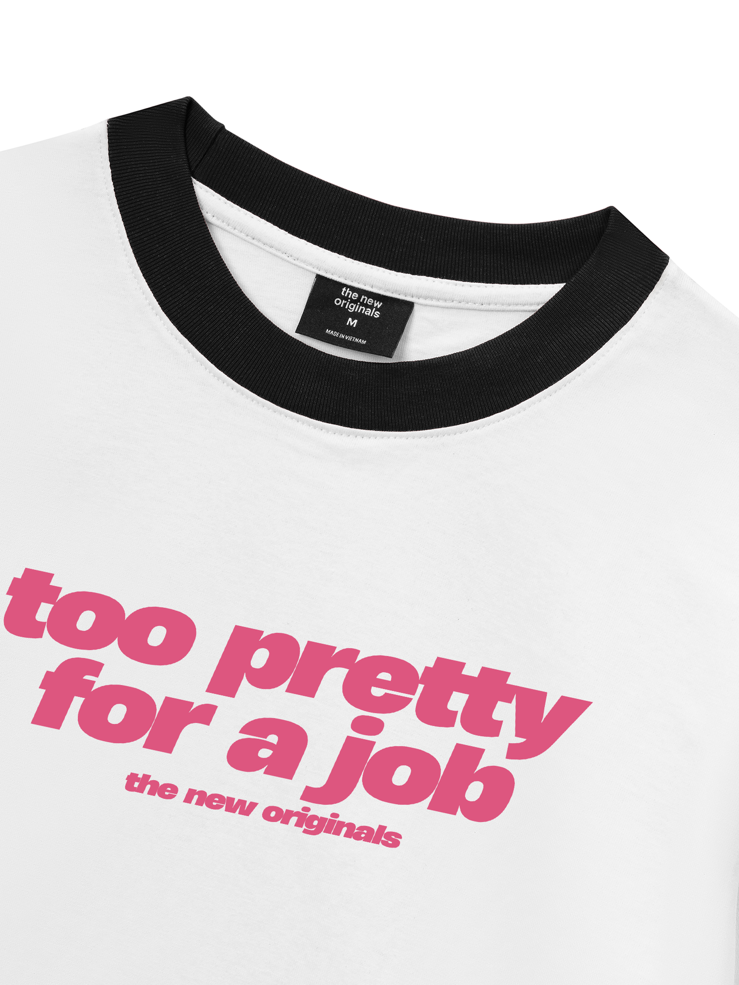 Áo Thun Ringer Relaxed Fit Life Vibe Too Pretty