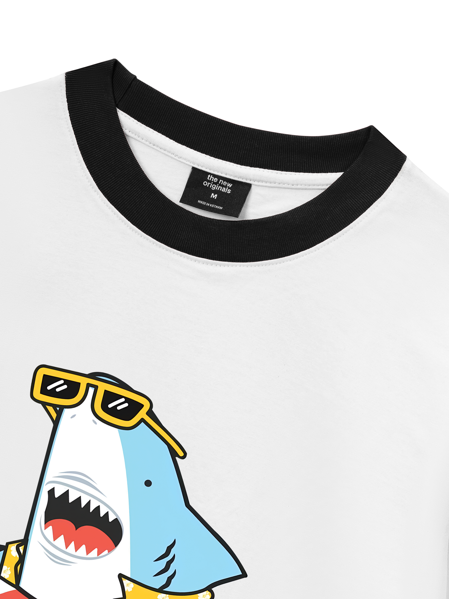 Áo Thun Ringer Relaxed Fit Ocean baby Shark