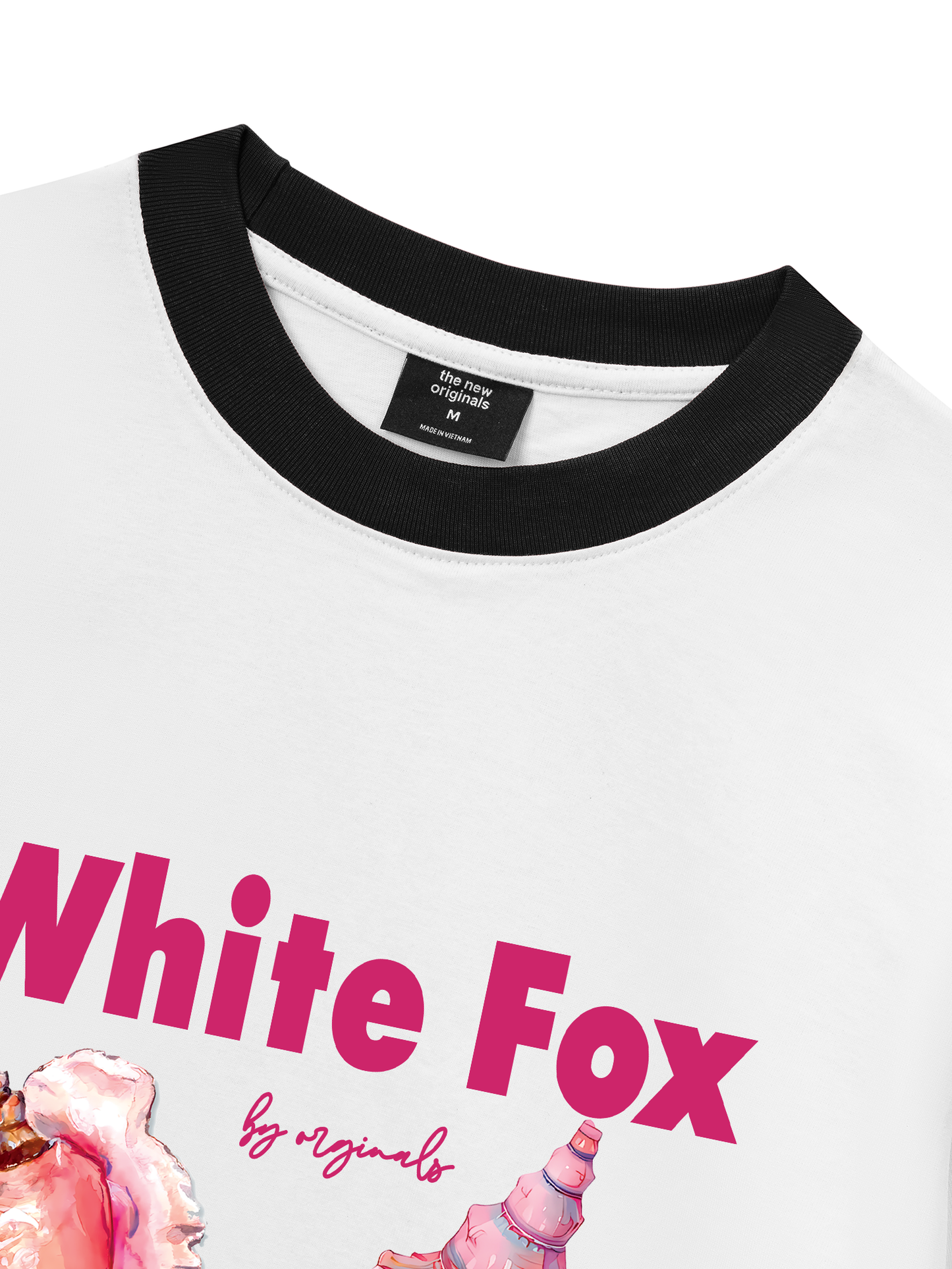 Áo Thun Ringer Relaxed Fit Ocean White Fox